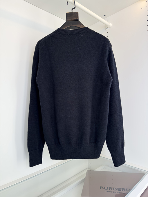バーバリー Burberry クラシックロゴ ウォーホース インターシャ クルーネック ニット ウール セーター
