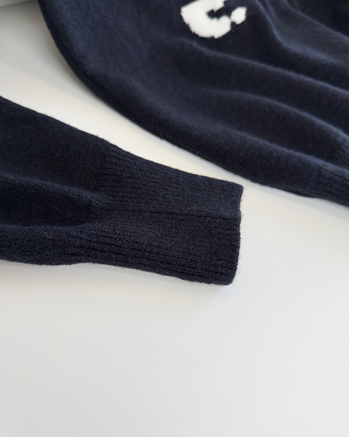 バーバリー Burberry クラシックロゴ ウォーホース インターシャ クルーネック ニット ウール セーター