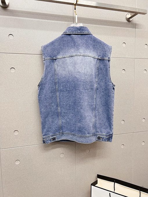 フェンディ FENDI 新品メンズデニムベストジャケット