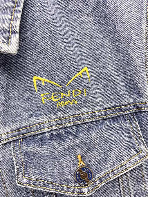 フェンディ FENDI 新品メンズデニムベストジャケット