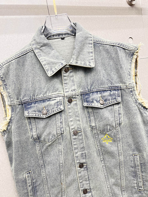 ルイヴィトンスーパーコピー LOUIS VUITTON メンズデニムベストジャケット