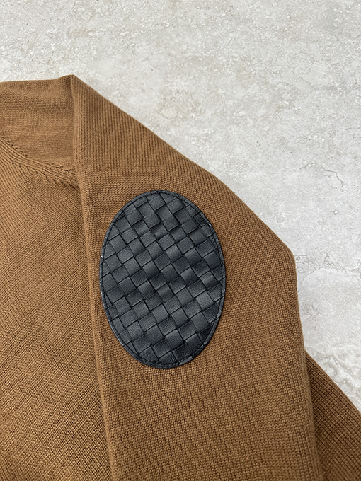 ボッテガヴェネタ パッチワークカシミア混ニットカーディガン