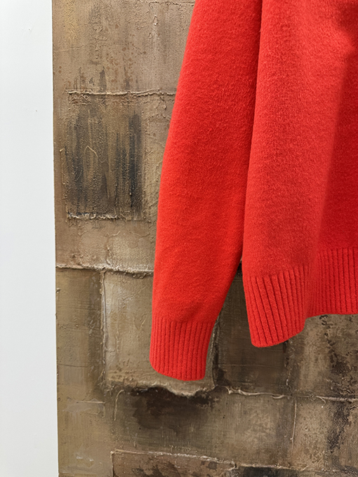 アミ アルパカVネックカーディガン