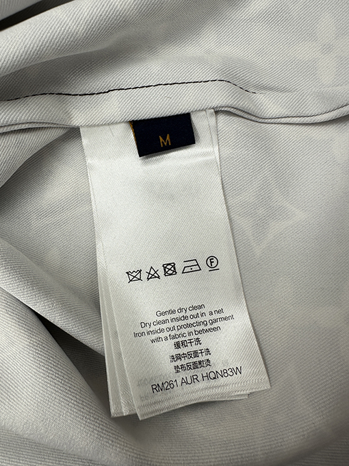 ルイヴィトンコピー ポプリンプリント長袖シャツ