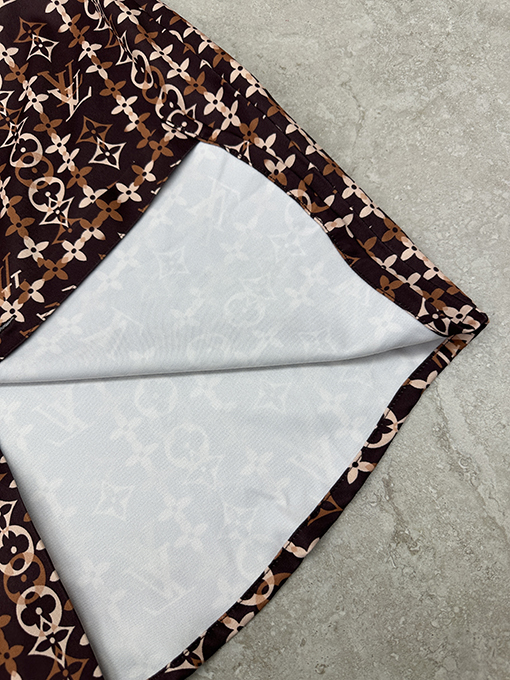 ルイヴィトンコピー ポプリンプリント長袖シャツ