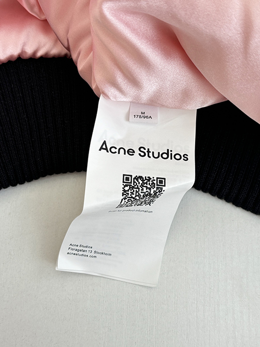 アクネストゥディオズ Acne Studios メタルジッパー ロゴ  パイロットジャケット