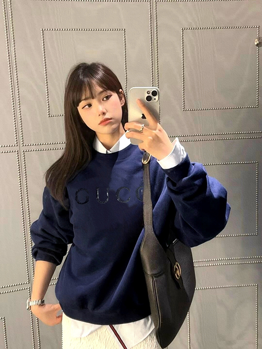 グッチスーパーコピー Gucci グリッタークルーネックスウェットシャツ