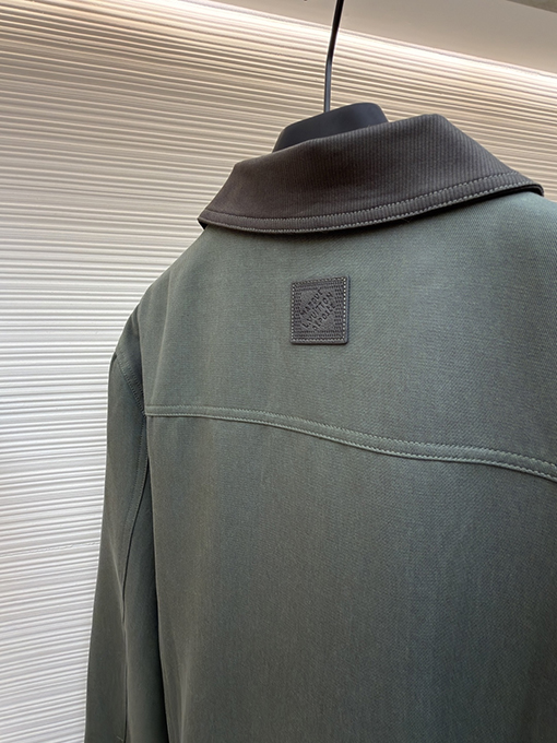 ルイヴィトン チェック柄ポケットジップアップジャケット