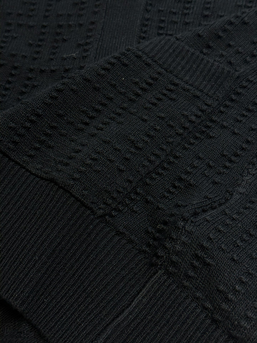 フェンディ バレーウェーブ ジャカード Vネック カーディガンセーター