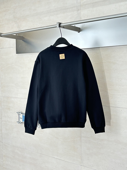 ルイヴィトンスーパーコピー クラウン刺繍クルーネックスウェットシャツ