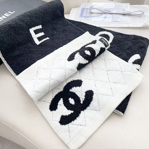 シャネルスーパーコピー 両面ニットマフラー