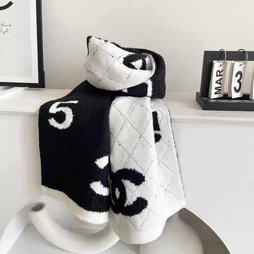 シャネルスーパーコピー 両面ニットマフラー