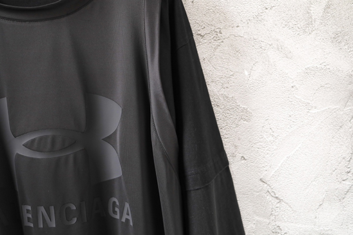 バレンシアガ Balenciaga に重ねできる3Dカットのフェイクスリーピースベスト長袖シャツ