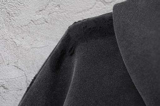 バレンシアガ ウィートイヤーダブルオリーブブランチ刺繍ダメージウォッシュコットンジッパー フード付きスウェットシャツ