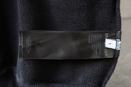 バレンシアガ ウィートイヤーダブルオリーブブランチ刺繍ダメージウォッシュコットンジッパー フード付きスウェットシャツ