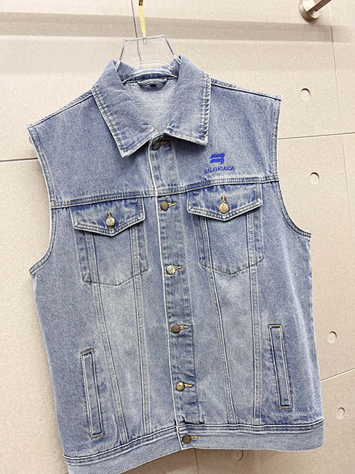 バレンシアガ BALENCIAGA メンズ高級デニムベストジャケット