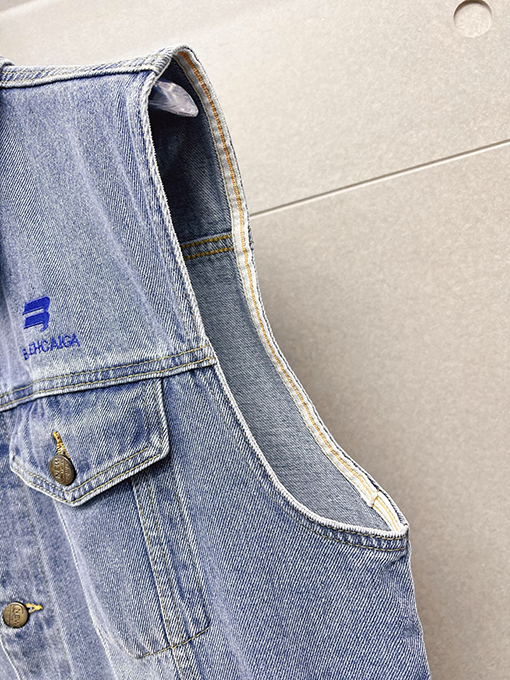 バレンシアガ BALENCIAGA メンズ高級デニムベストジャケット