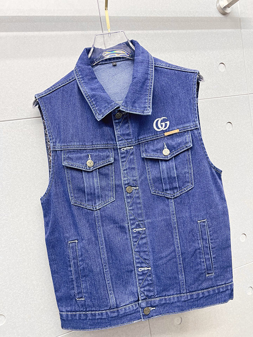 グッチ GUCCI 新作メンズ高級デニムベストジャケット