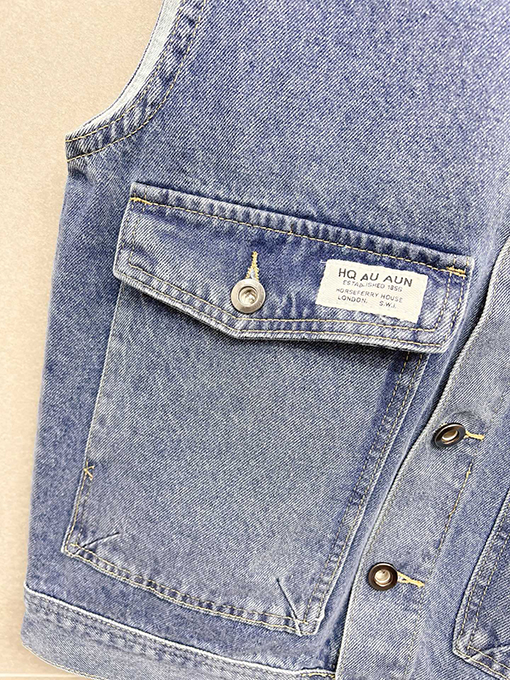 バーバリーコピー Burberry 高級デニムベストジャケット