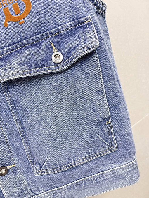 バーバリーコピー Burberry 高級デニムベストジャケット