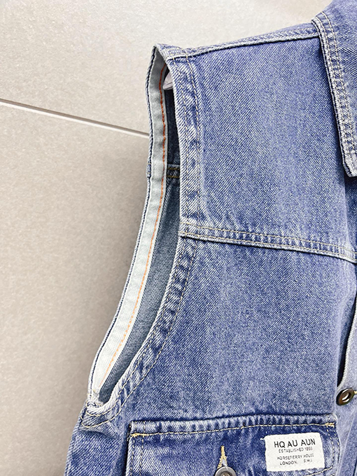 バーバリーコピー Burberry 高級デニムベストジャケット