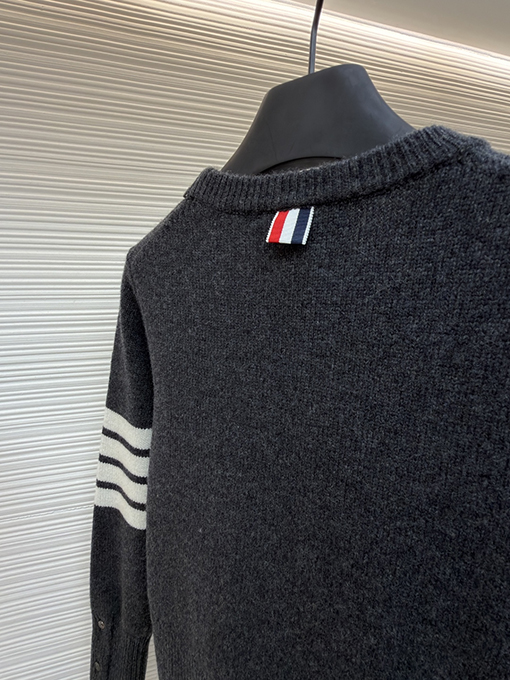 トムブラウン レディースオールウールのボウクルーネックセーター