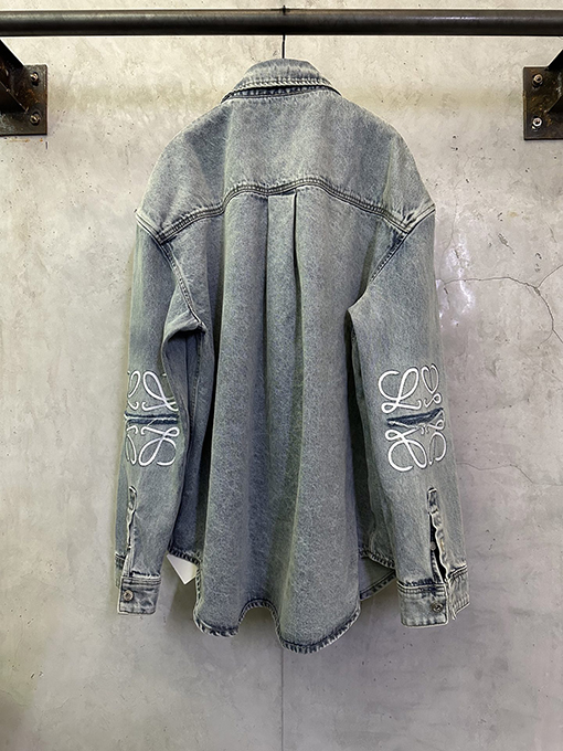 ロエベ レーザー刻印ロゴデニムジャケット