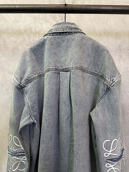 ロエベ レーザー刻印ロゴデニムジャケット