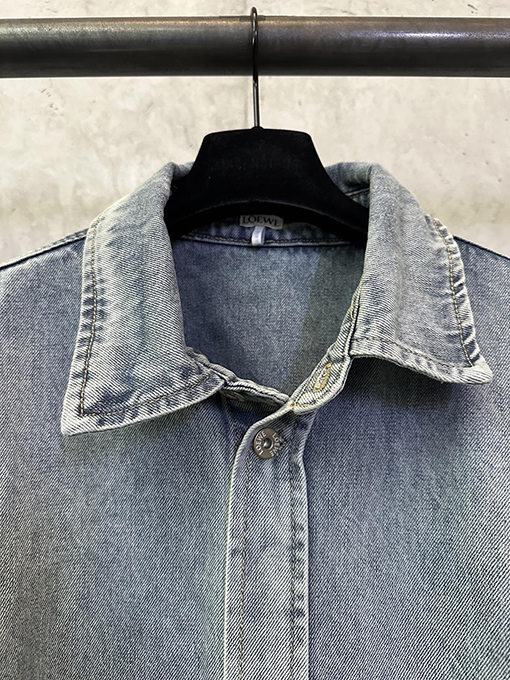 ロエベ レーザー刻印ロゴデニムジャケット