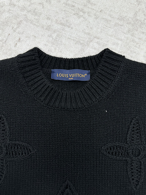 ルイヴィトン 新しい装飾ディテールニットクルーネックセーター