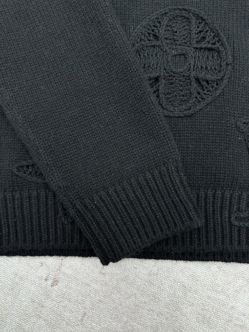 ルイヴィトン 新しい装飾ディテールニットクルーネックセーター