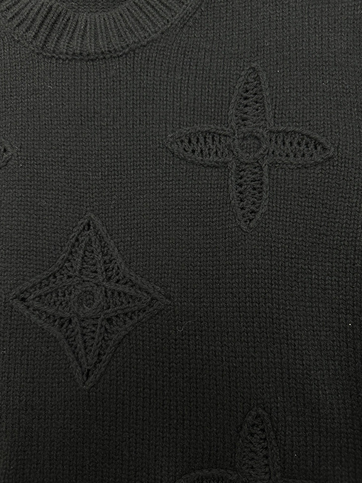 ルイヴィトン 新しい装飾ディテールニットクルーネックセーター