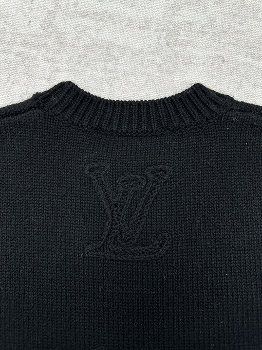 ルイヴィトン 新しい装飾ディテールニットクルーネックセーター