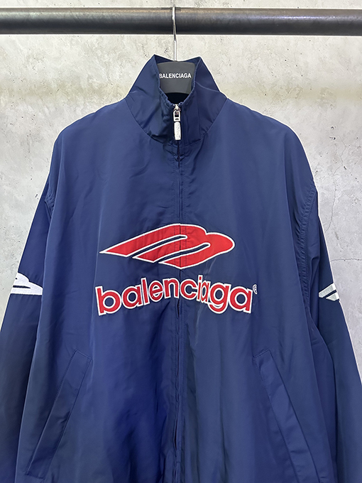 バレンシアガ BALENCIAGA Football シリーズ 3M 刺繍ナイロン カジュアル ウィンドブレーカー ジャケット