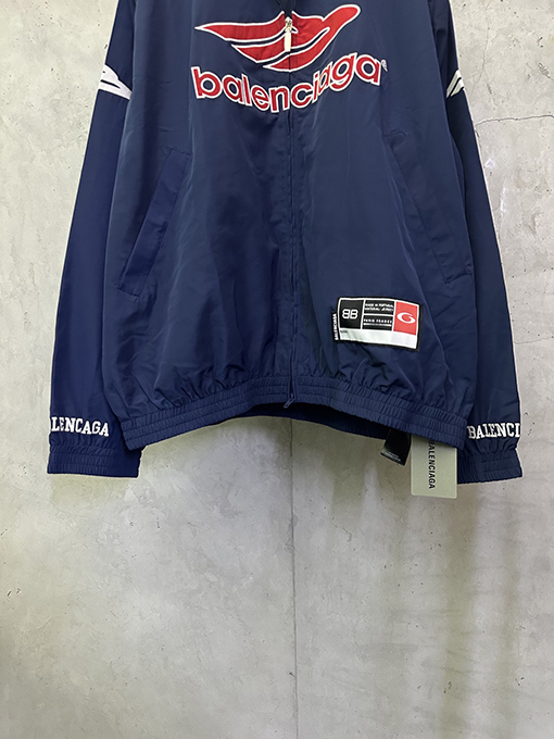 バレンシアガ BALENCIAGA Football シリーズ 3M 刺繍ナイロン カジュアル ウィンドブレーカー ジャケット