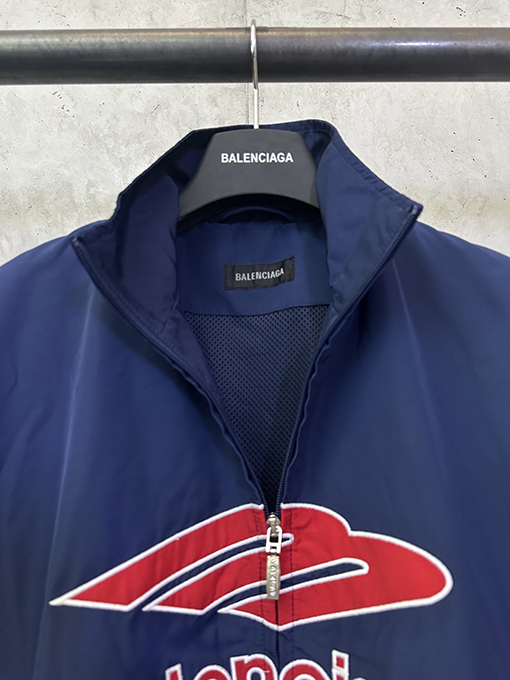 バレンシアガ BALENCIAGA Football シリーズ 3M 刺繍ナイロン カジュアル ウィンドブレーカー ジャケット