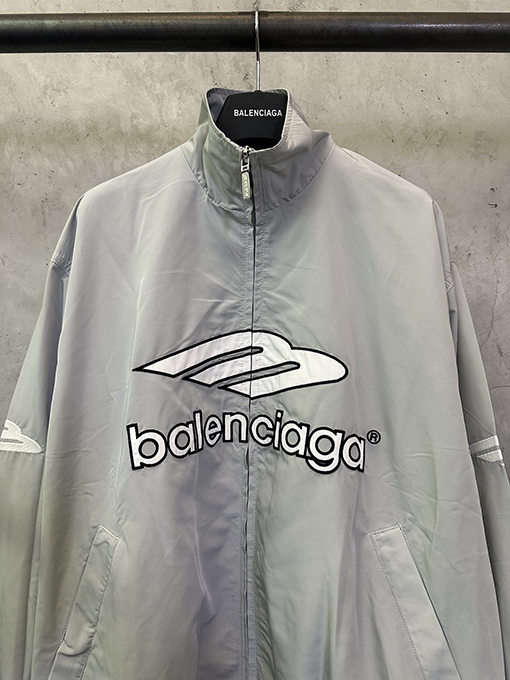 バレンシアガ BALENCIAGA Football シリーズ 3M 刺繍ナイロン カジュアル ウィンドブレーカー ジャケット
