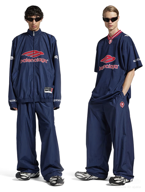 バレンシアガ BALENCIAGA Football 3M 刺繍ナイロン カジュアルスポーツパンツシリーズ