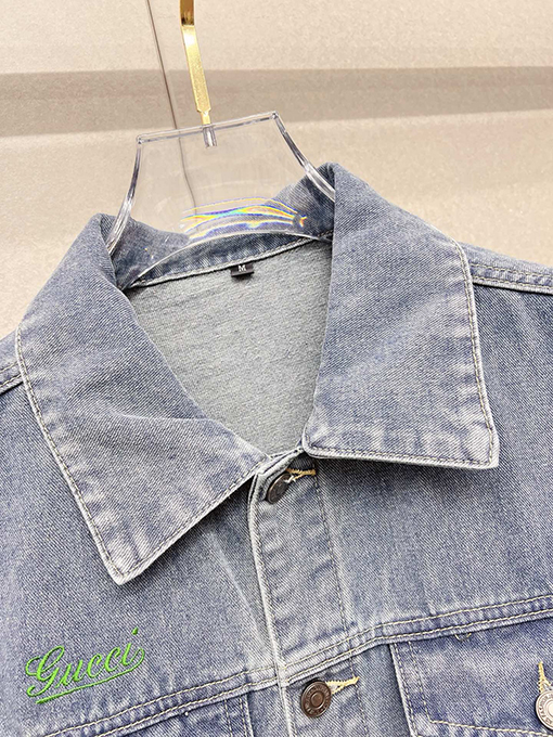 グッチ メンズデニムベストジャケット