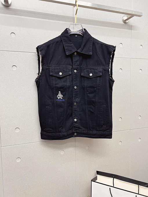 プラダコピー PRADA 新モデルメンズデニムベストジャケット