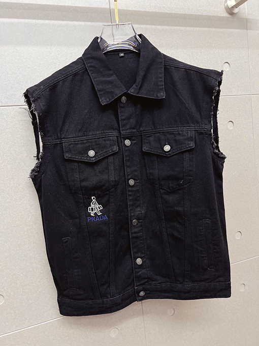 プラダコピー PRADA 新モデルメンズデニムベストジャケット