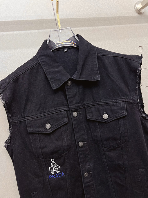 プラダコピー PRADA 新モデルメンズデニムベストジャケット