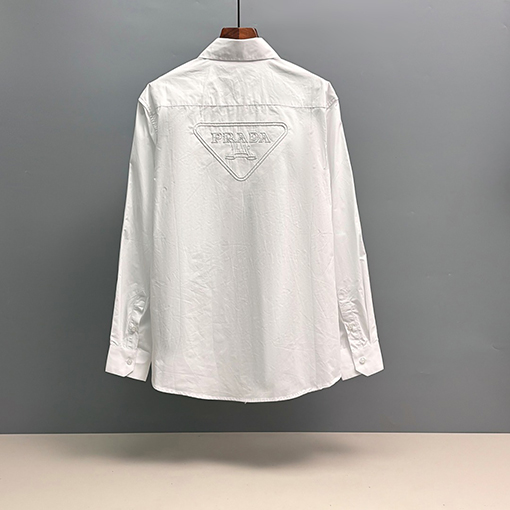 プラダ PRADA 刺繍入り長袖シャツ