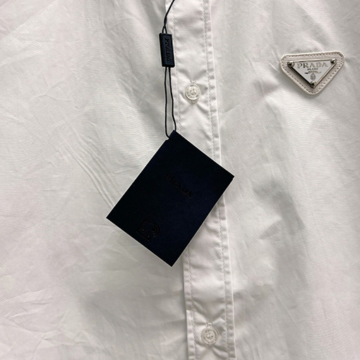 プラダ PRADA 刺繍入り長袖シャツ