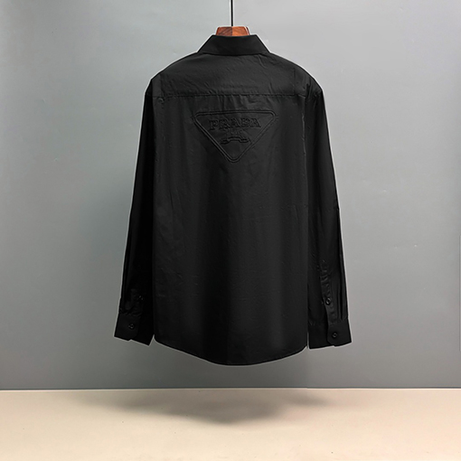 プラダ PRADA 刺繍入り長袖シャツ