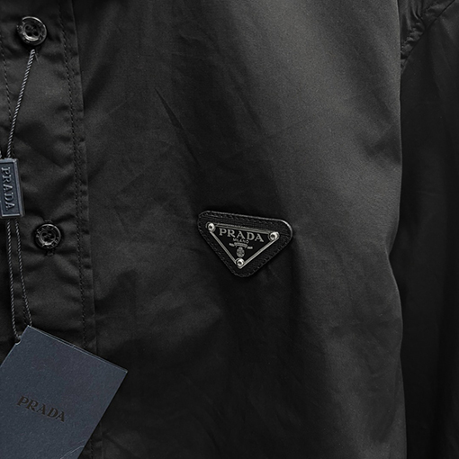 プラダ PRADA 刺繍入り長袖シャツ