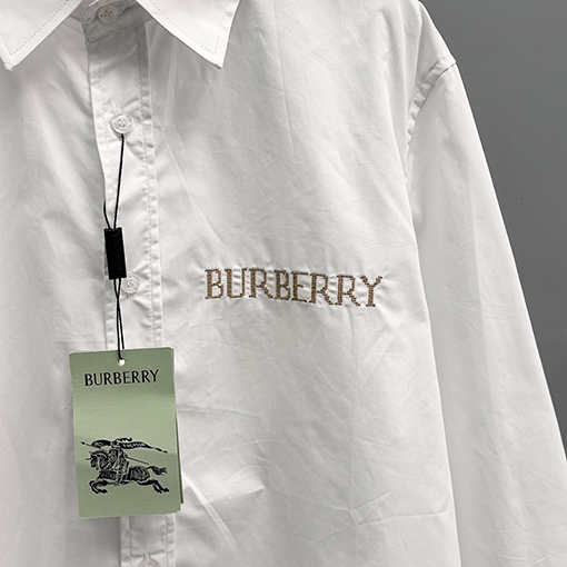 バーバリー BUBBERRY 新モデル刺繍入り長袖シャツ