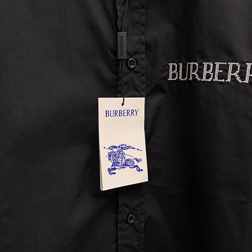 バーバリー BUBBERRY 新モデル刺繍入り長袖シャツ