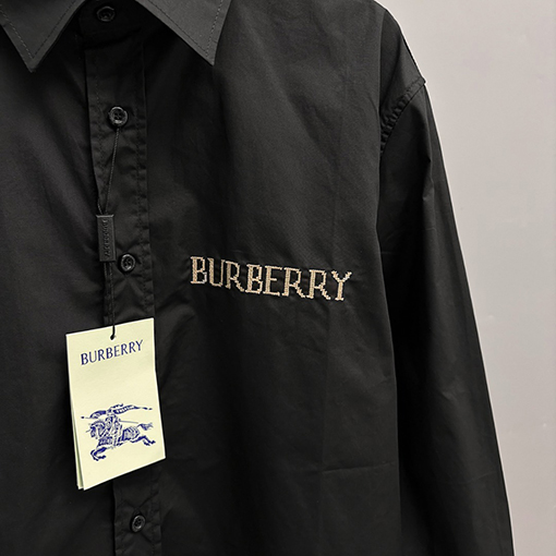 バーバリー BUBBERRY 新モデル刺繍入り長袖シャツ