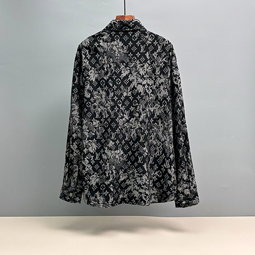ルイヴィトン ジャカードデニム長袖シャツ